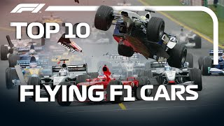 Top 10 Flying F1 Cars [upl. by Annovaj]