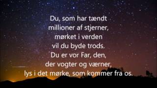 Du som har tændt millioner af stjerner  m lyrics [upl. by Ayyn]