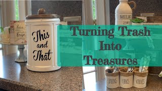 UpCycle DIY Turning Trash Into Treasure Ideas DIY Farmhouse Decor [upl. by Rachelle]