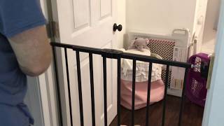 How to Install the Regalo Extra Tall Child and Baby Safety Gate for Stairs and Doors [upl. by Yetak]