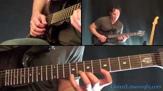 Metallica  One Guitar Lesson Pt4  Main Solo amp Harmony Solo [upl. by Hawken]