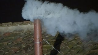 New Pope Selected White Smoke Pours from Sistine Chapel Bells Ring in Vatican City  VIDEO [upl. by Epp]