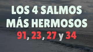 Los 4 SALMOS MÁS HERMOSOS de La Biblia 91 23 27 y 34 [upl. by Akcirre302]