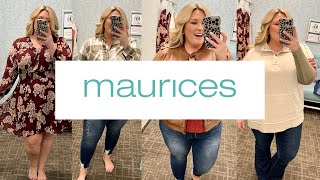 MAURICES PLUS SIZE FALL HAUL [upl. by Orgalim719]