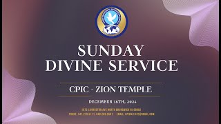 CPICNJ  ZION TEMPLE  SUNDAY SERVICE  022524 [upl. by Charlene504]