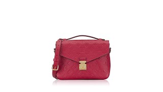 Louis Vuitton Empreinte Pochette Metis Scarlet [upl. by Taimi]