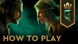 GWENT The Witcher Card Game  How to Play [upl. by Hanah267]