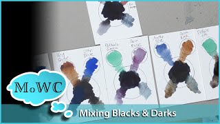 6 Ways to Mix Blacks and Darks in Watercolor [upl. by Yardley998]