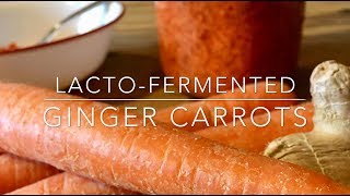 Make Fermented Ginger Carrots  A Sweet Super Probiotic Food [upl. by Yauq]