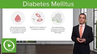 Diabetes Mellitus and Type 2 Diabetes Diagnosis amp Management – Family Medicine  Lecturio [upl. by Sandor]