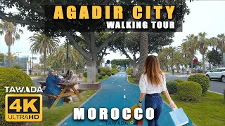 AGADIR City 4KUHD Walking tour  Morocco [upl. by Davina]