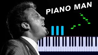 Billy Joel  Piano Man Piano Tutorial [upl. by Cowie]