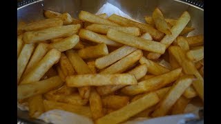 Des vraies frites Belges cuites en 2 fois dorées et croustillantes [upl. by Annirak]