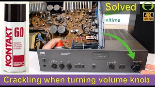 How to fix a crackling sound when you adjust the volume knob on your sound system [upl. by Adley]