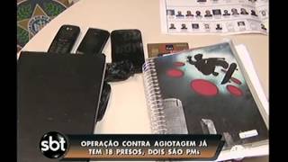 Polícia faz operação contra agiotagem e prende dezoito suspeitos Entre eles um PM [upl. by Acirtal204]