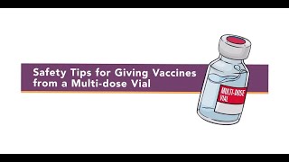 MultiDose Vaccine Vial Injection Safety Tips [upl. by Lledrev15]