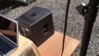 JBL Eon208P and ALTO Subwoofer Outdoor Sound Test [upl. by Farnham]