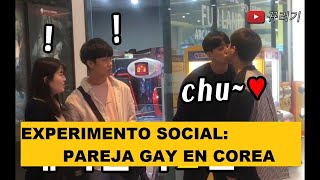 Experimento social Pareja gay en Coreasub español [upl. by Brunella729]