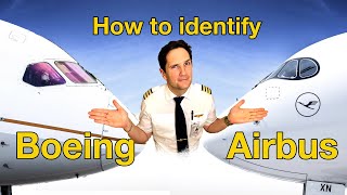 How to IDENTIFY an AIRBUS from a BOEING Airplane Spotting 101 by CAPTAIN JOE [upl. by Ettezoj]