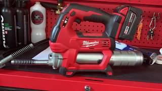 Milwaukee M18 Grease Gun Cartridge Change [upl. by Ximenez]