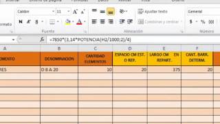 Planilla Excel para cubicación de enfierradura [upl. by Tenner]