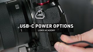 USBC Power Options  LUMIX Academy  S5 [upl. by Eloisa]