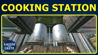 How to Build a Cooking Station  Kitchen in ARK [upl. by Sihonn]