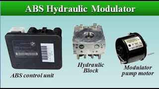 ABS Hydraulic Modulator Types amp Components [upl. by Ellesij]