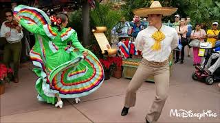 Beautiful Holiday Folklorico Dancers Showcase Mexico at Epcot [upl. by Nehttam]