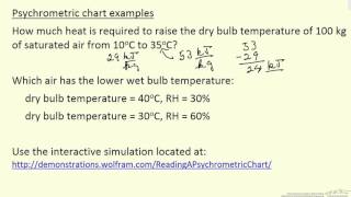 Psychrometric Chart Examples [upl. by Muir183]