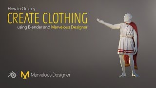 How to Quickly Create Clothing using Blender and Marvelous Designer [upl. by Lahpos]