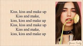 Dua Lipa amp BLACKPINK  Kiss and Make Up Easy Lyrics [upl. by Hadlee]