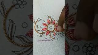 Hand Embroidery Aari Work Zardozi Tutorial [upl. by Bunting]