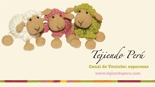 Ovejas tejidas a crochet amigurumi Parte 1 tejiendo el cuerpo [upl. by Ylatan425]