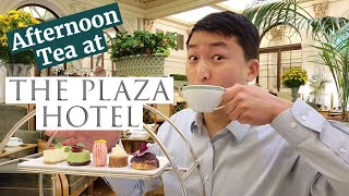 Afternoon Tea at The PLAZA HOTEL in NYC Palm Court [upl. by Eanrahc394]