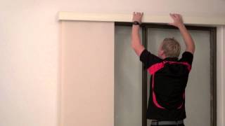 How to Install a Timber Pelmet over a Face Fit Panel Glide [upl. by Ilana]