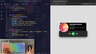 ASMR Programming  Mini Music Player  No Talking [upl. by Elletnuahc565]