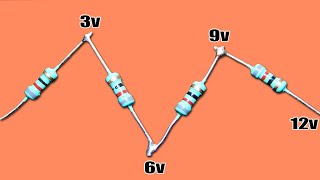 Simple Voltage Regulator Circuit With Resistor Only [upl. by Kcorb]