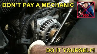 How to Install  Remove amp Replace an Alternator [upl. by Htes]