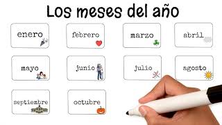 Spanish months of the year  in 2 minutes Los meses del año [upl. by Hsaniva]