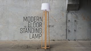 DIY Modern Floor Standing Lamp [upl. by Einama864]