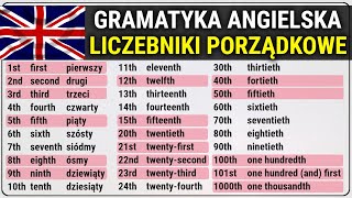 Liczebniki porządkowe po angielsku [upl. by Tlevesoor]