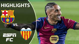 Barcelona vs Valencia  LALIGA Highlights  ESPN FC [upl. by Noreik]