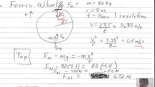 Centripetal Force Ferris Wheel [upl. by Yordan]
