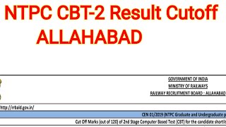 NTPC CBT2 ALLAHABAD Result Cutoff  Study Life short [upl. by Silloh188]