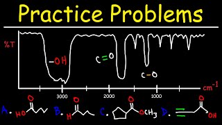 IR Spectroscopy  Practice Problems [upl. by Camus]