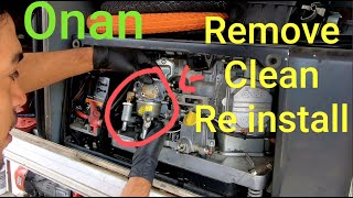 Onan 5500 RV Generator Carburator Clean DIY [upl. by Chatterjee884]