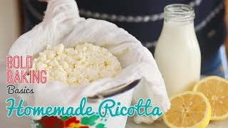 How to Make the BEST Homemade Ricotta Cheese Recipe [upl. by Cross]