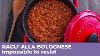 How to prepare RAGU ALLA BOLOGNESE  Traditional Italian recipe [upl. by Willman]