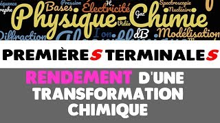 18 RENDEMENT DUNE TRANSFORMATION CHIMIQUE [upl. by Htessil]